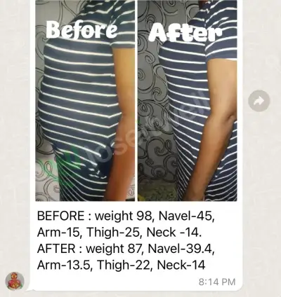 A member's result photo.