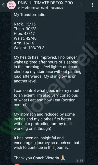 A member's WhatsApp message, shared as originally written. Phone numbers are blurred.