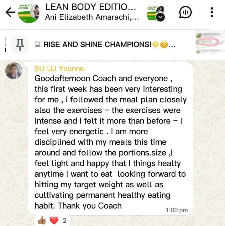 A member's WhatsApp message, shared as originally written. Phone numbers are blurred.